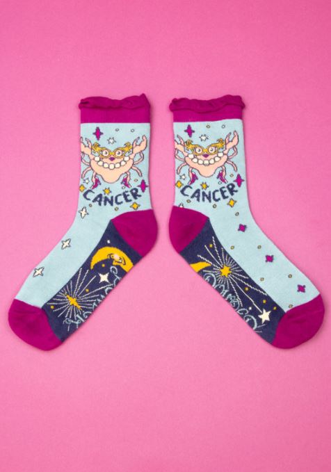 Powder Cancer Zodiac Ankle Socks