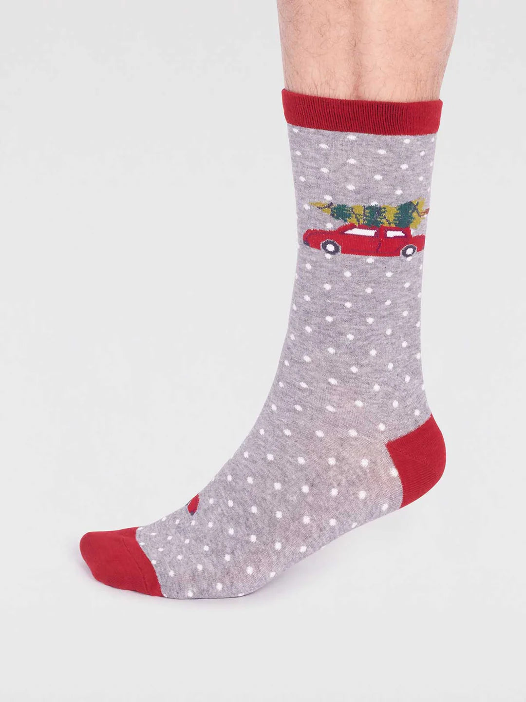 Thought Joseph Men's GOTS Organic Cotton Christmas Jumper Sock Box