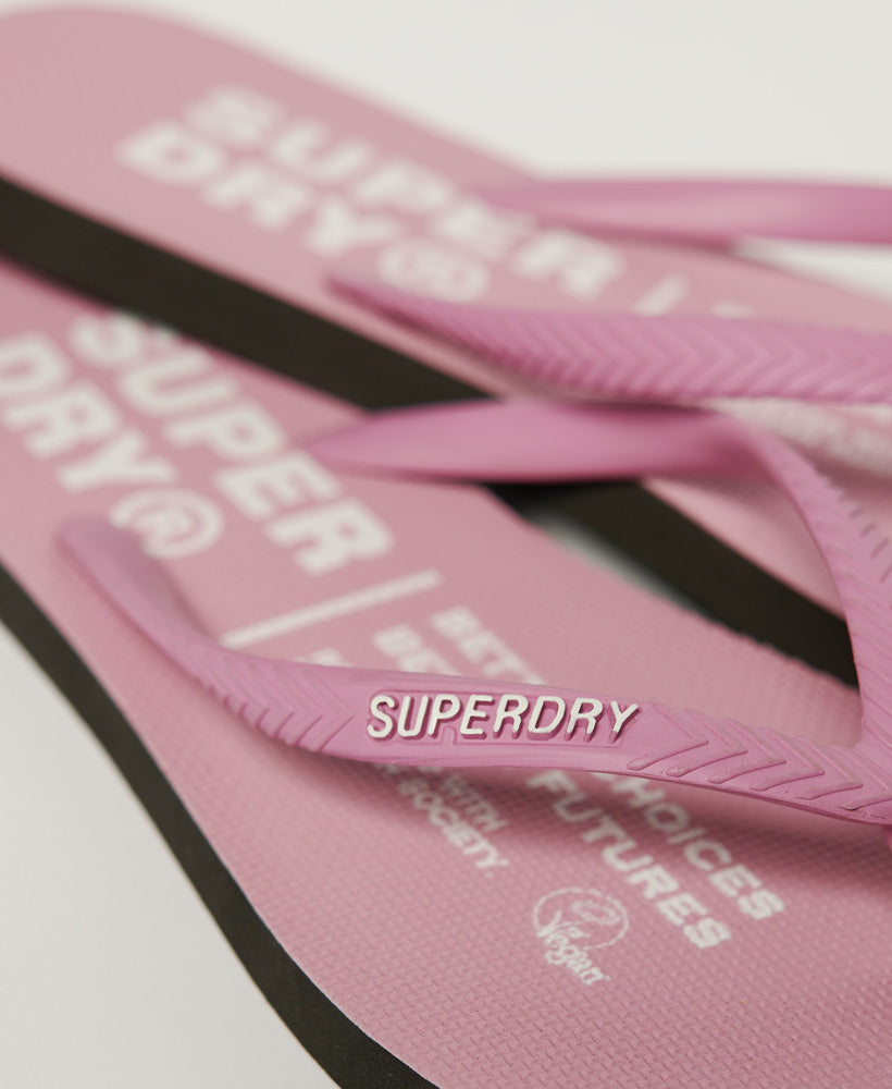 Superdry Vegan Flip Flops Roseate Pink