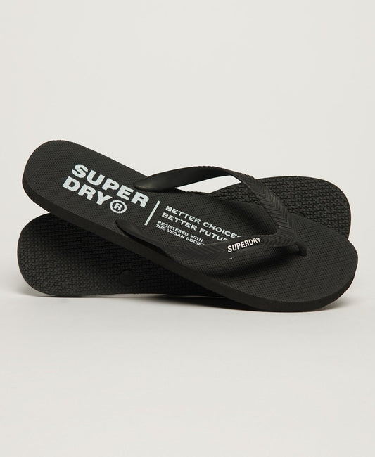 Superdry Studios Flip Flops Black. Vegan Flip Flops. Black Flip Flops. Superdry Flip Flops sale. Superdry Flip Flops Mens