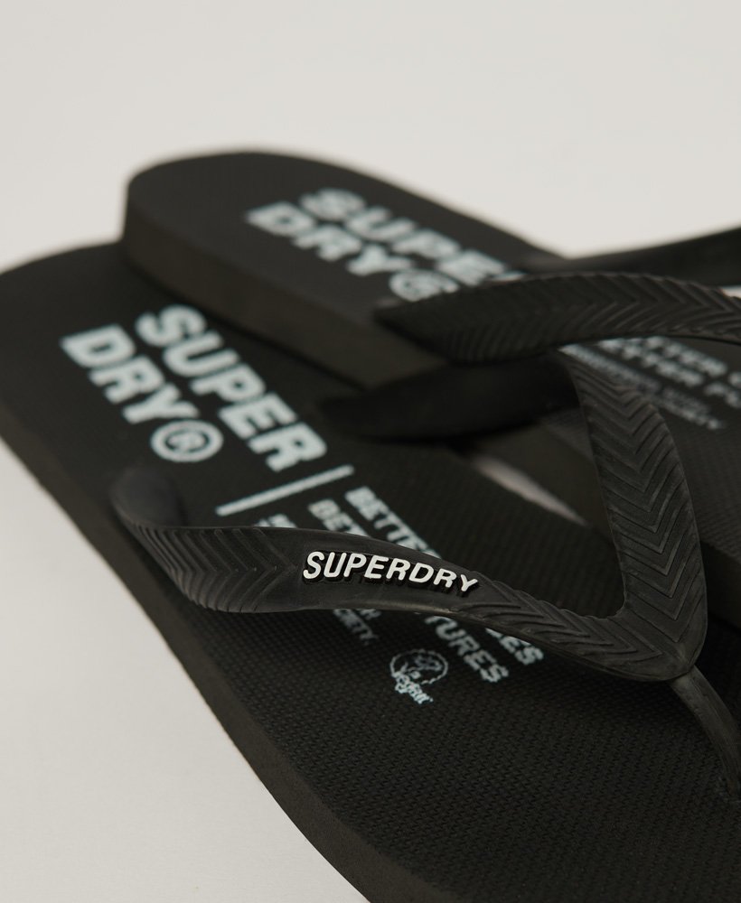 Superdry Studios Flip Flops Black