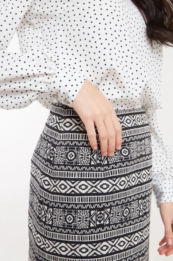 Louche Mini Skirt Aubin Folk Stripe Jacquard