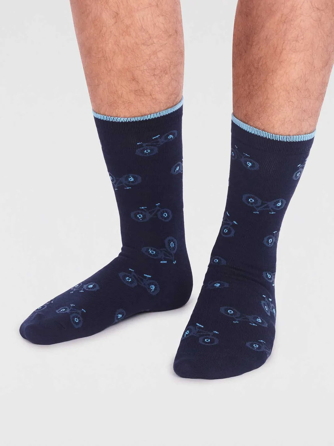 Thought Marquis Bamboo Bike Sock Navy