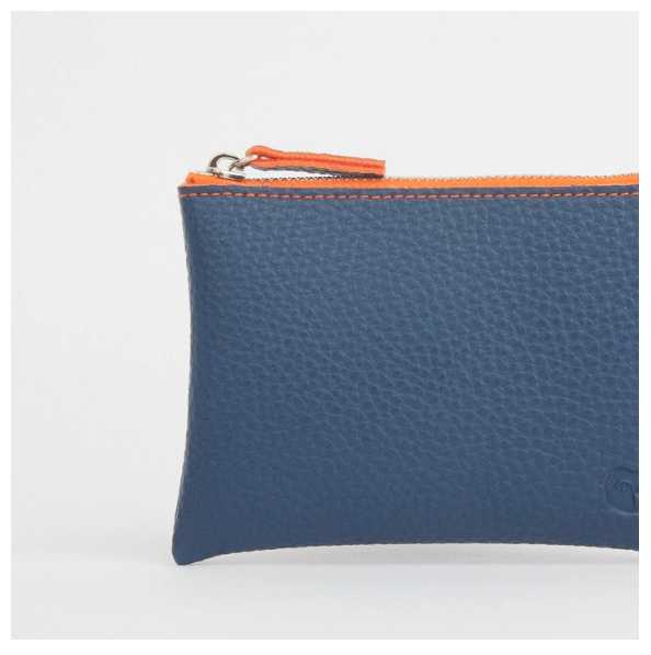 Goodeehoo Tawny Coin Purse Navy & Orange