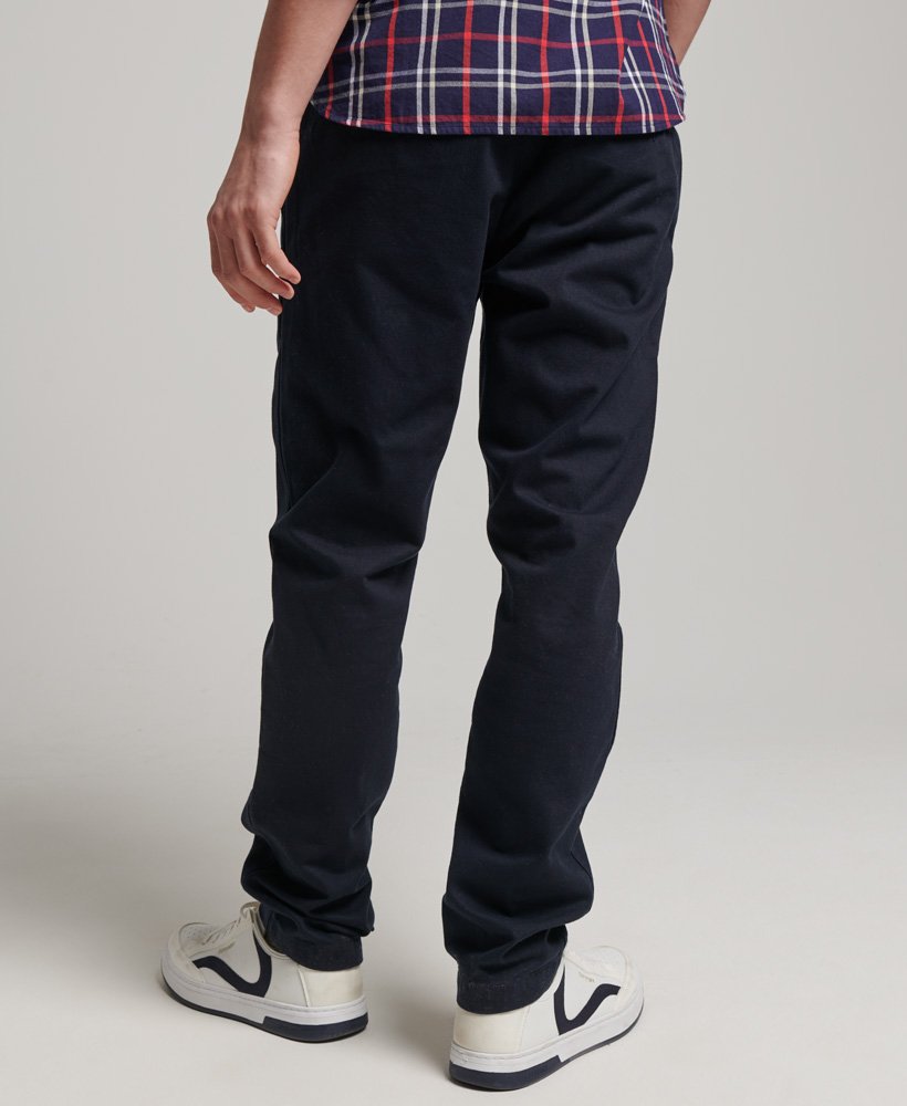 Superdry Officers Slim Chino Trousers Indigo - Size: 36