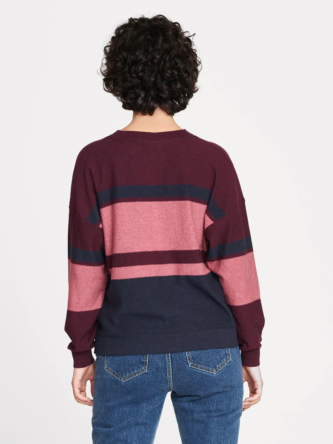 Thought Rae Organic Cotton Stripe Jumper - Size: 18