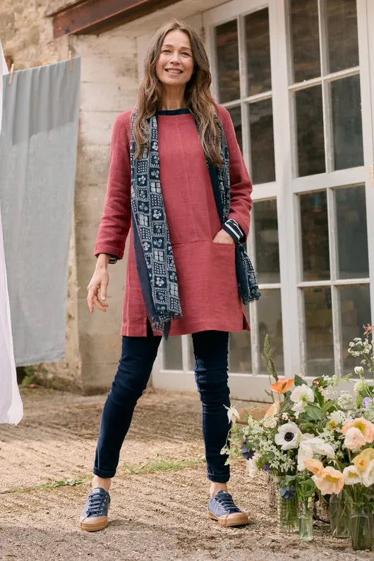 Seasalt St Agnes Clay Tunic Red Berry. Seasalt Collective Tunic. Seasalt clothing outlet. Seasalt Tunic Dress