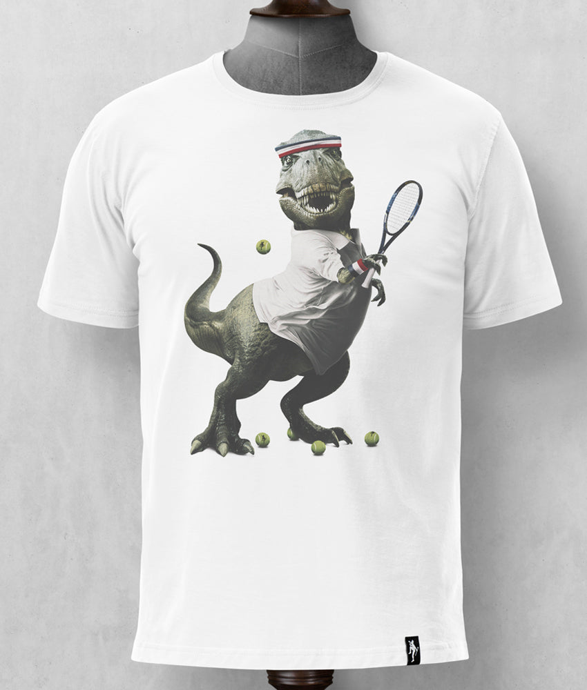 Dirty Velvet Men's Tennisaurus Rex T-Shirt