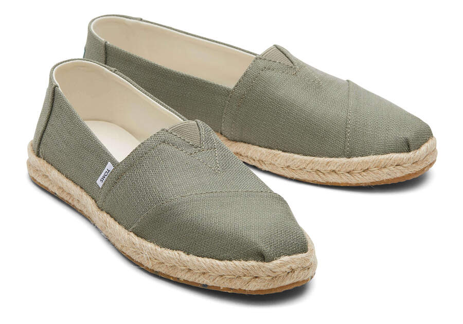 TOMS Alpargata Rope Espadrille Vetiver Grey. TOMS espadrilles Women's. TOMS espadrilles Alpargata. TOMS espadrilles sale