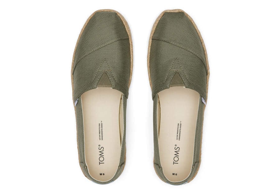 Toms espadrilles hot sale leather