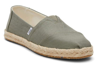 TOMS Alpargata Rope Espadrille Vetiver Grey - Size: 36.5EU/4UK