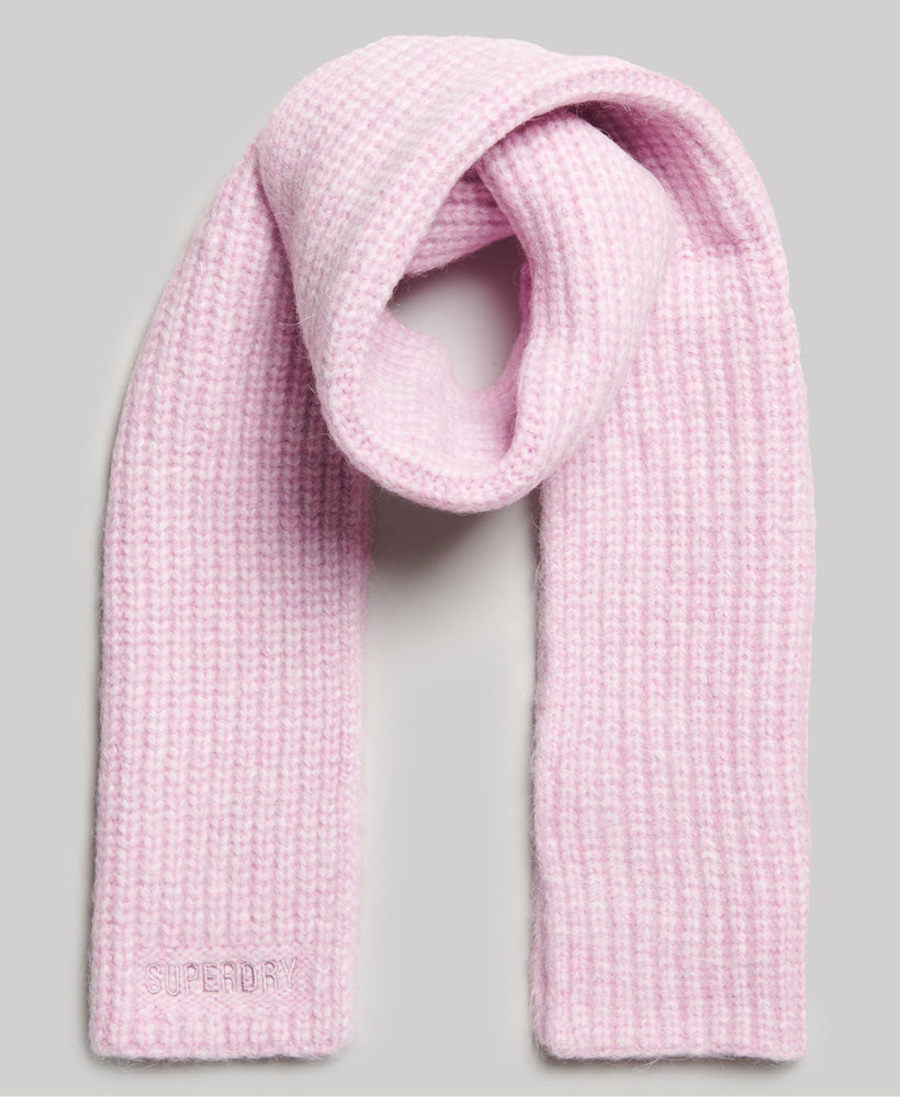Superdry Essential Ribbed Women's Scarf Nude