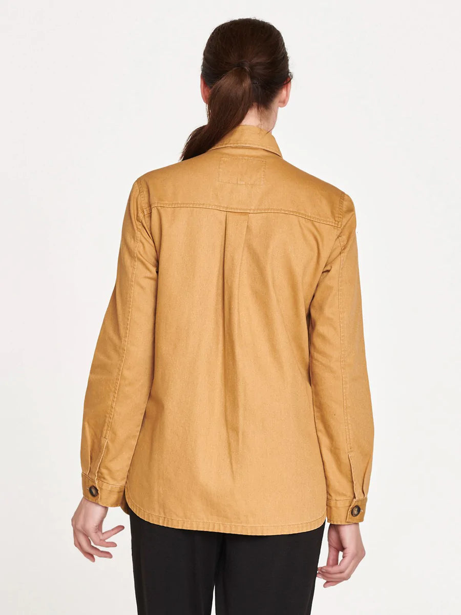 Thought The Essential Organic Cotton Utility Jacket Straw Yellow