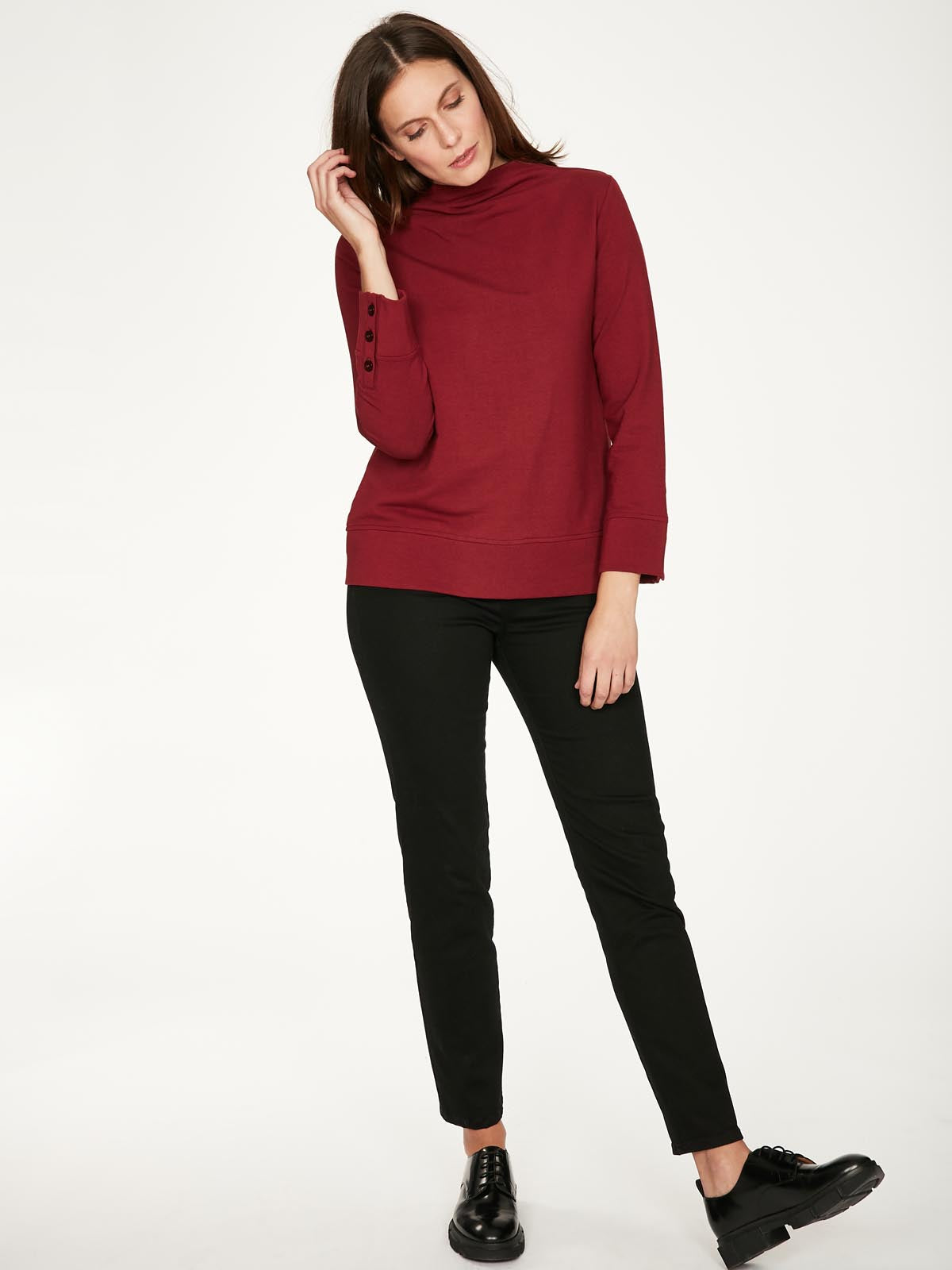 Thought Long Sleeve Top Red A Brilliant Disguise
